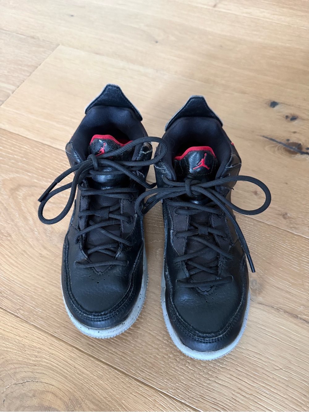 Nike Air Jordan Black and Red Sneakers